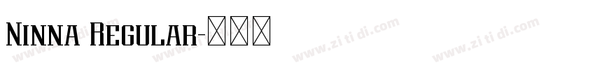 Ninna Regular字体转换